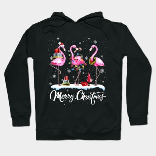 Merry Christmas Flamingo Hoodie